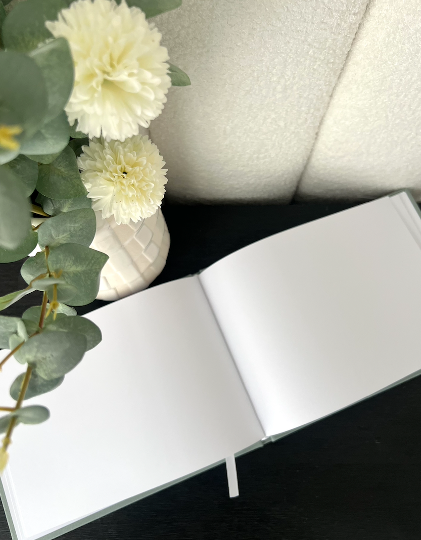 BRIDAL SHOWER - Personalised linen Guest Book