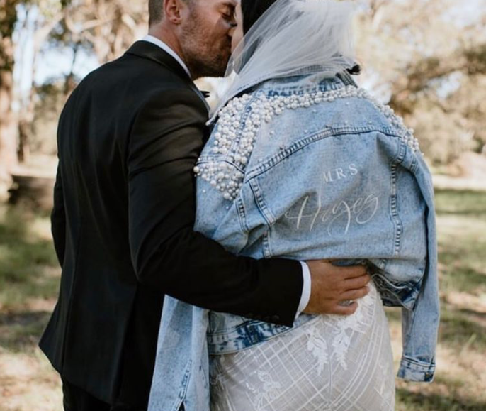 Gorgeous Luxe Denim Jacket with Pearl