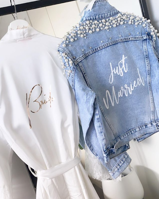 Gorgeous Luxe Denim Jacket with Pearl