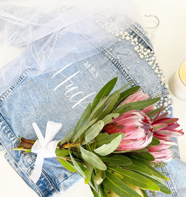Gorgeous Luxe Denim Jacket with Pearl