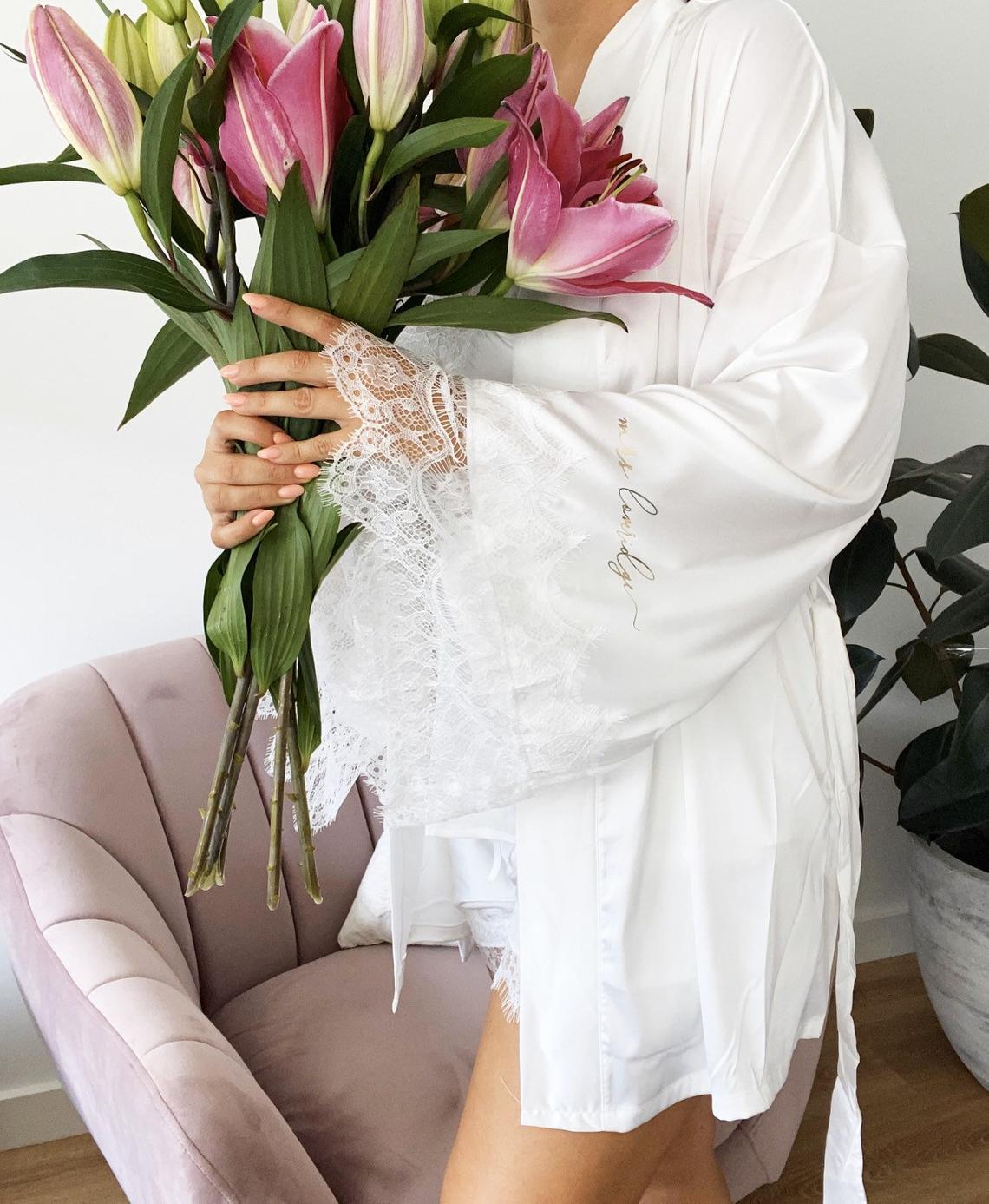 Luxe Imperial Kimono - White