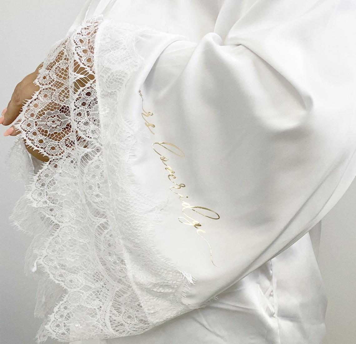 Luxe Imperial Kimono - White