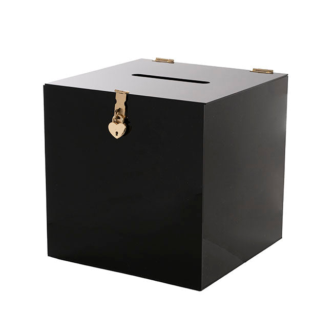 Acrylic Wishing Well Box - BLACK