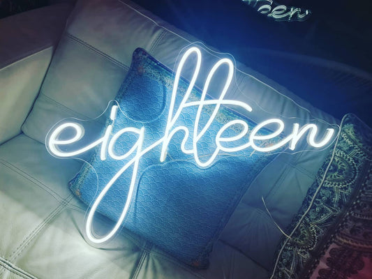 Neon Sign - Eighteen