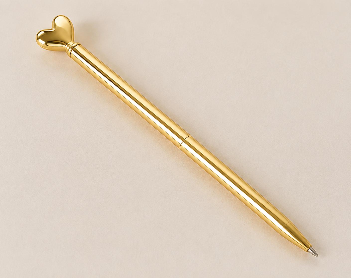 Gold Heart Pen