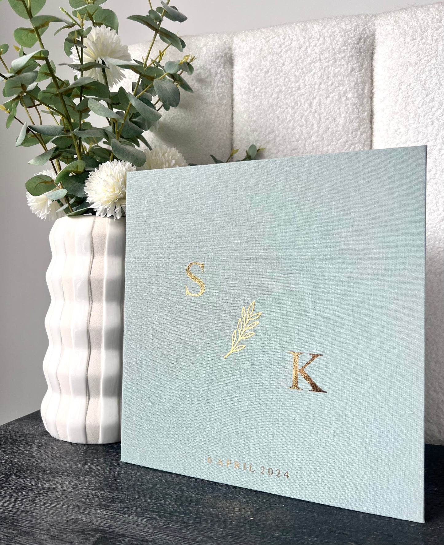THE OLIVE BRANCH - Personalised Linen Photo Album