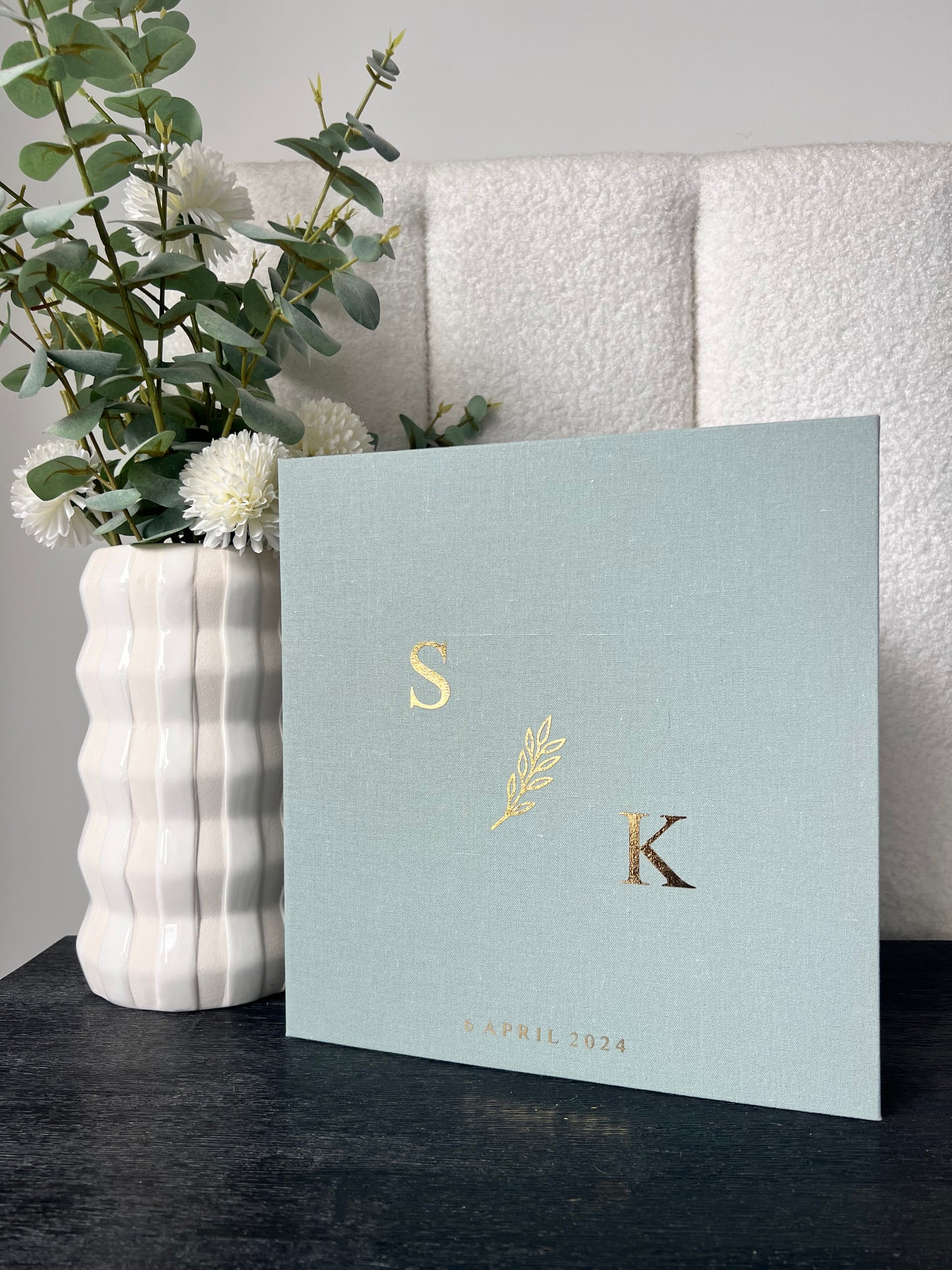 THE OLIVE BRANCH - Personalised Linen Photo Album