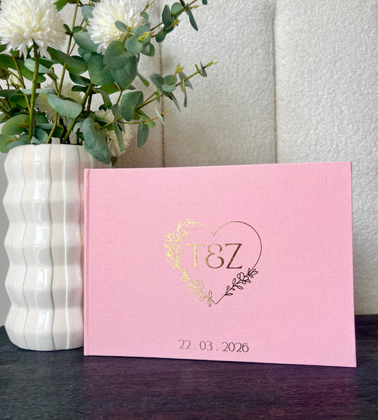 THE EVERMORE - Personalised Linen Guest Book