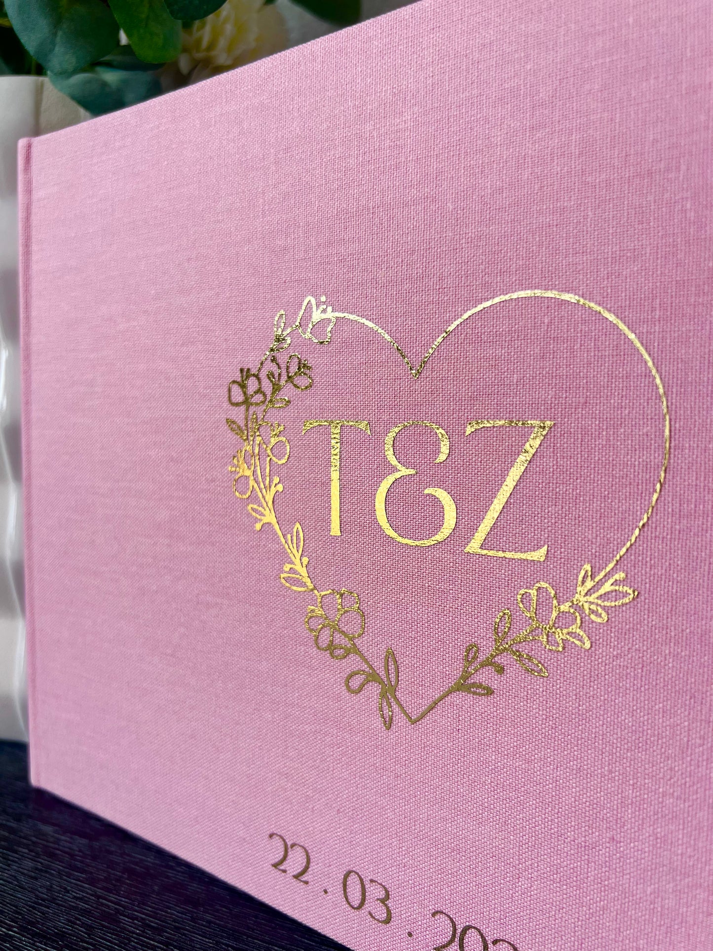 THE EVERMORE - Personalised Linen Guest Book