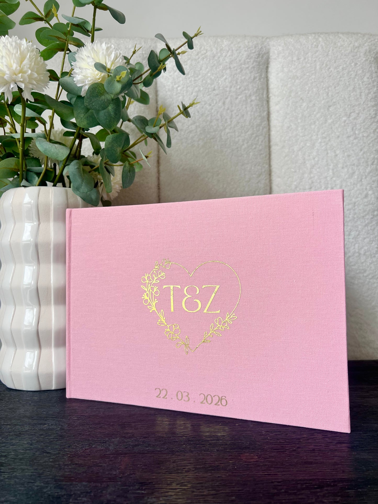 THE EVERMORE - Personalised Linen Guest Book