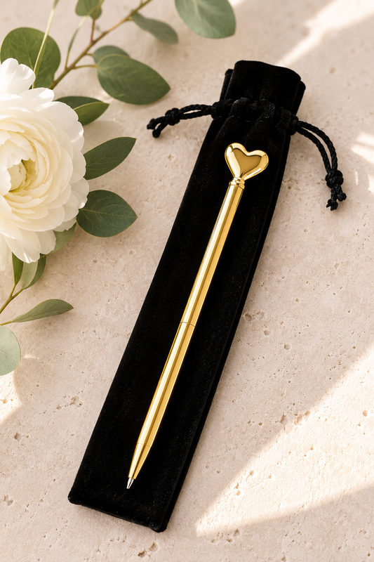 Gold Heart Pen