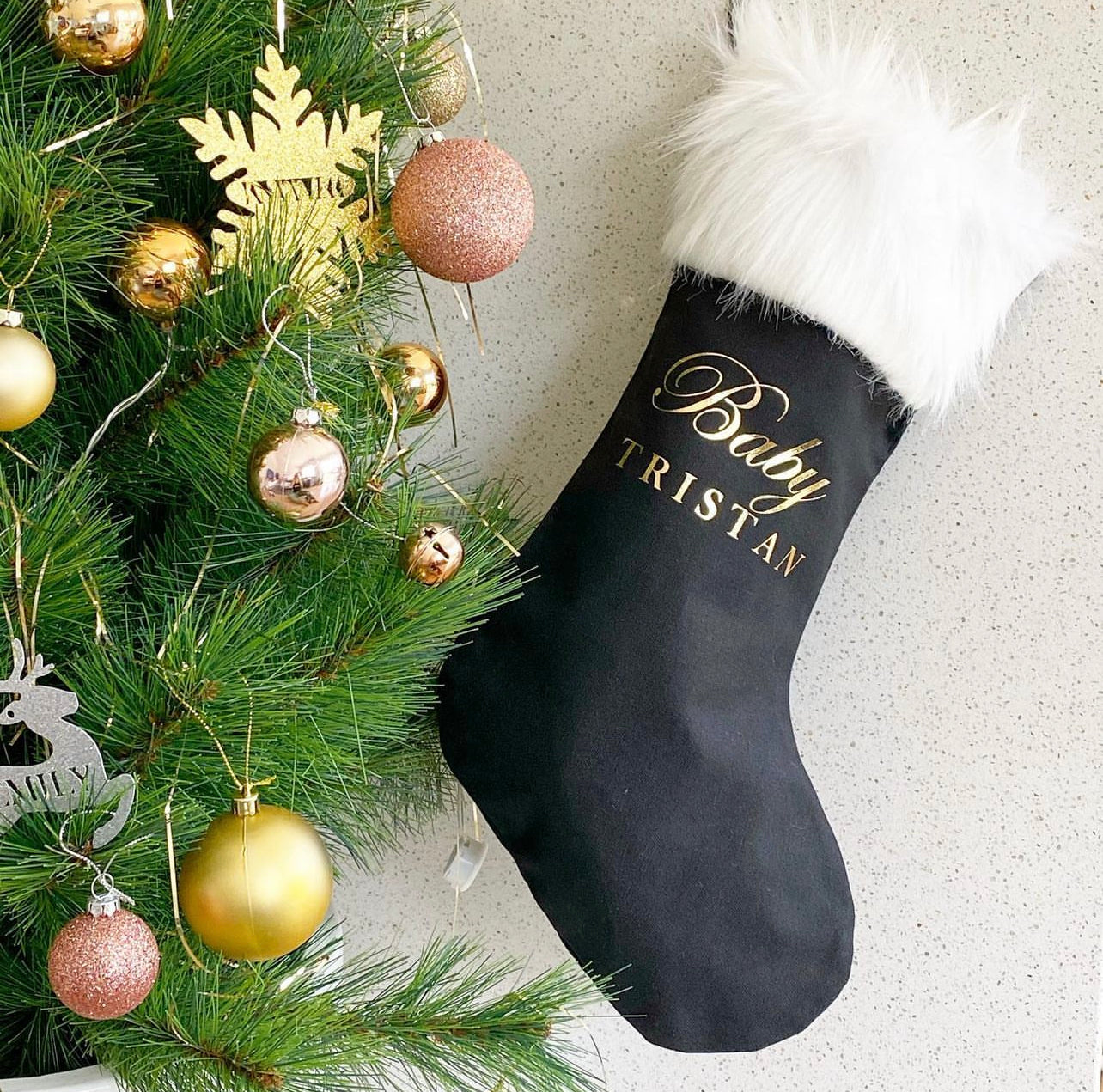 Personalized Luxe Christmas Stocking