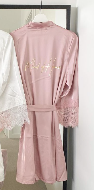Bridal Robe - Pink