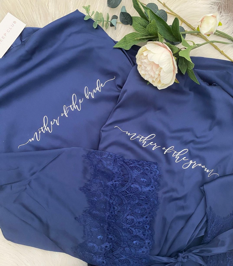 Bridal Robe - Navy