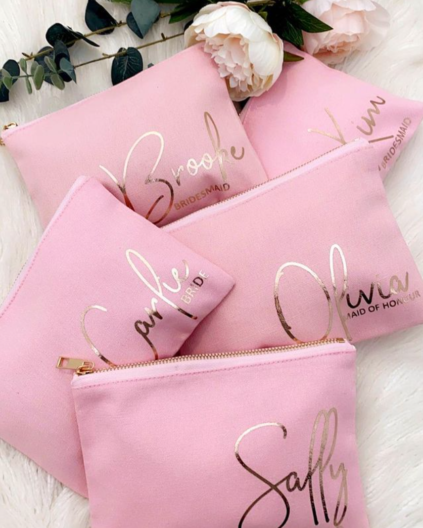 Copy of Personalised Cosmetic Bag - Pink