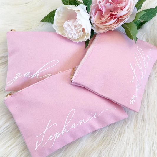 Copy of Personalised Cosmetic Bag - Pink