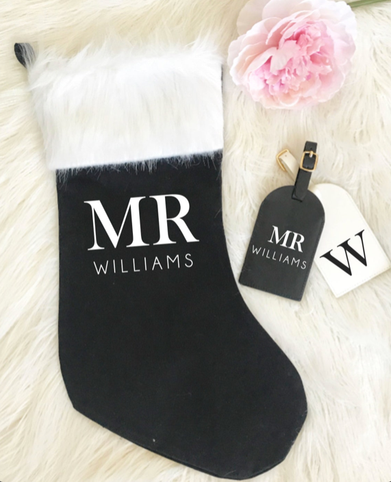 Personalized Luxe Christmas Stocking