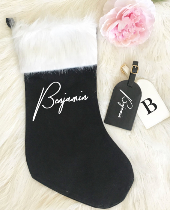 Personalized Luxe Christmas Stocking