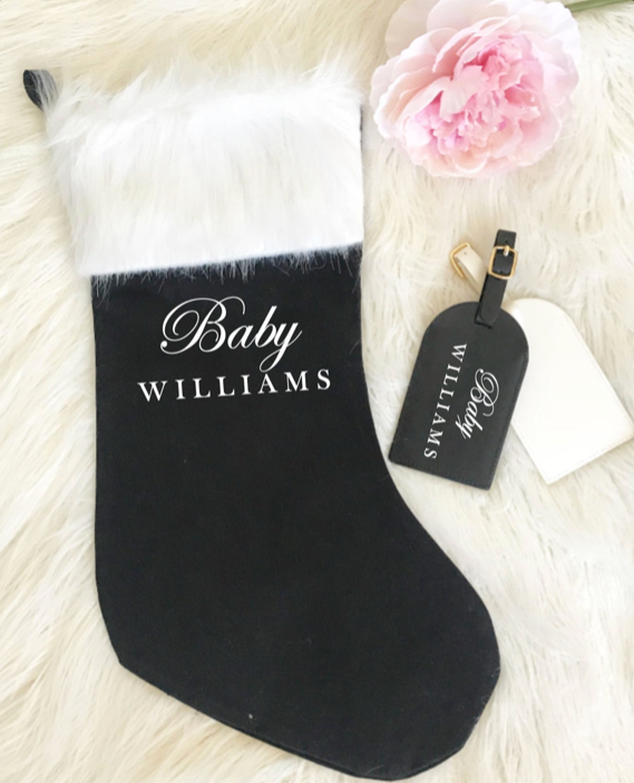Personalized Luxe Christmas Stocking