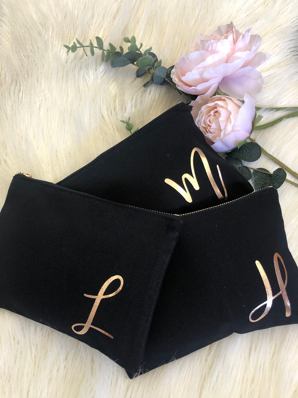 PERSONALISED COSMETIC BAG - BLACK