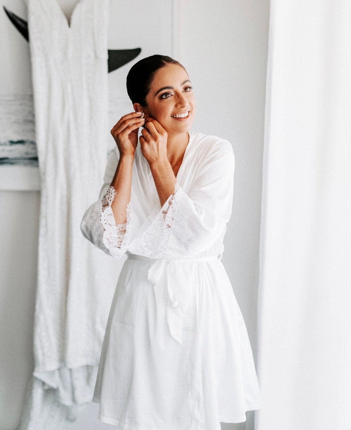 BRIDAL ROBE - White