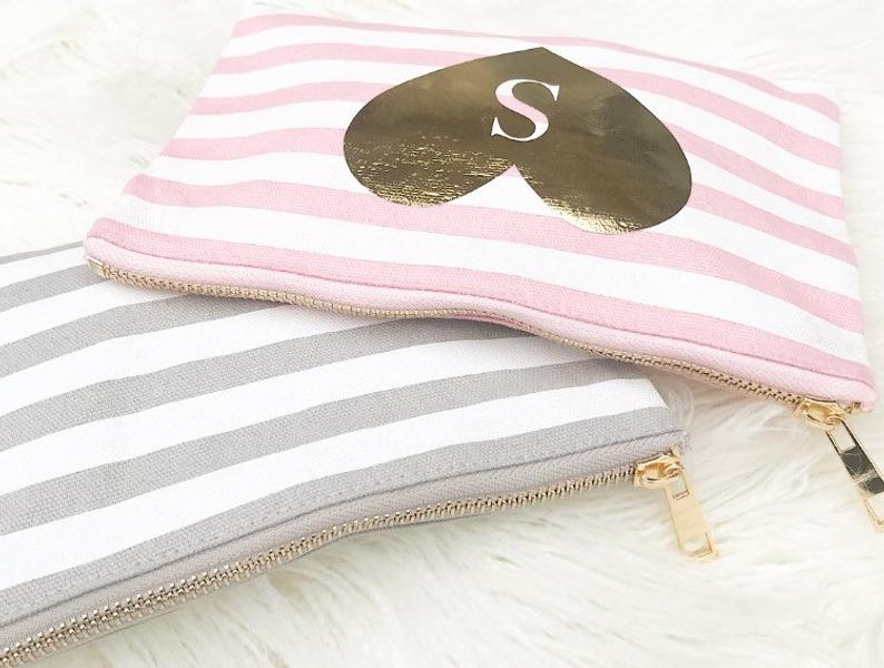 Stripe Cosmetic Bag