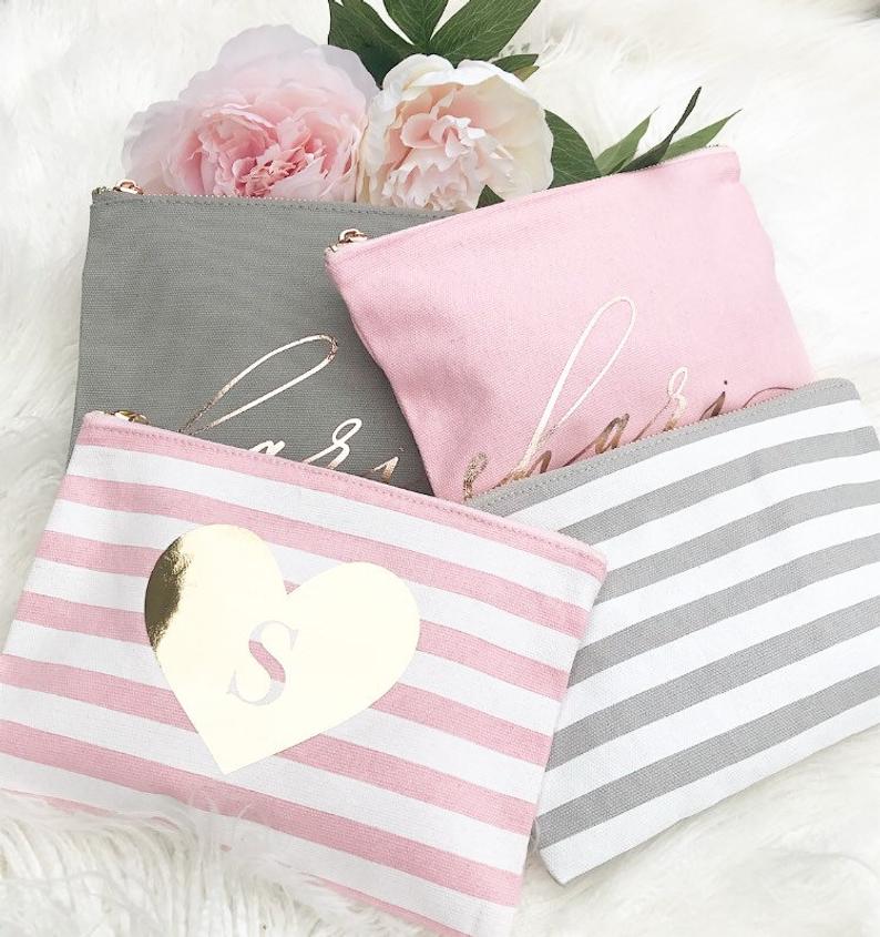 Stripe Cosmetic Bag