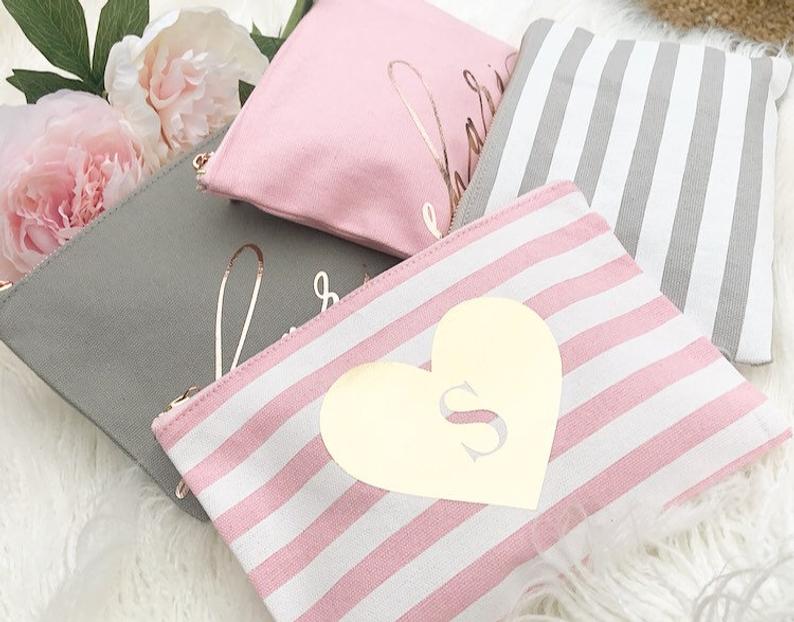 Stripe Cosmetic Bag