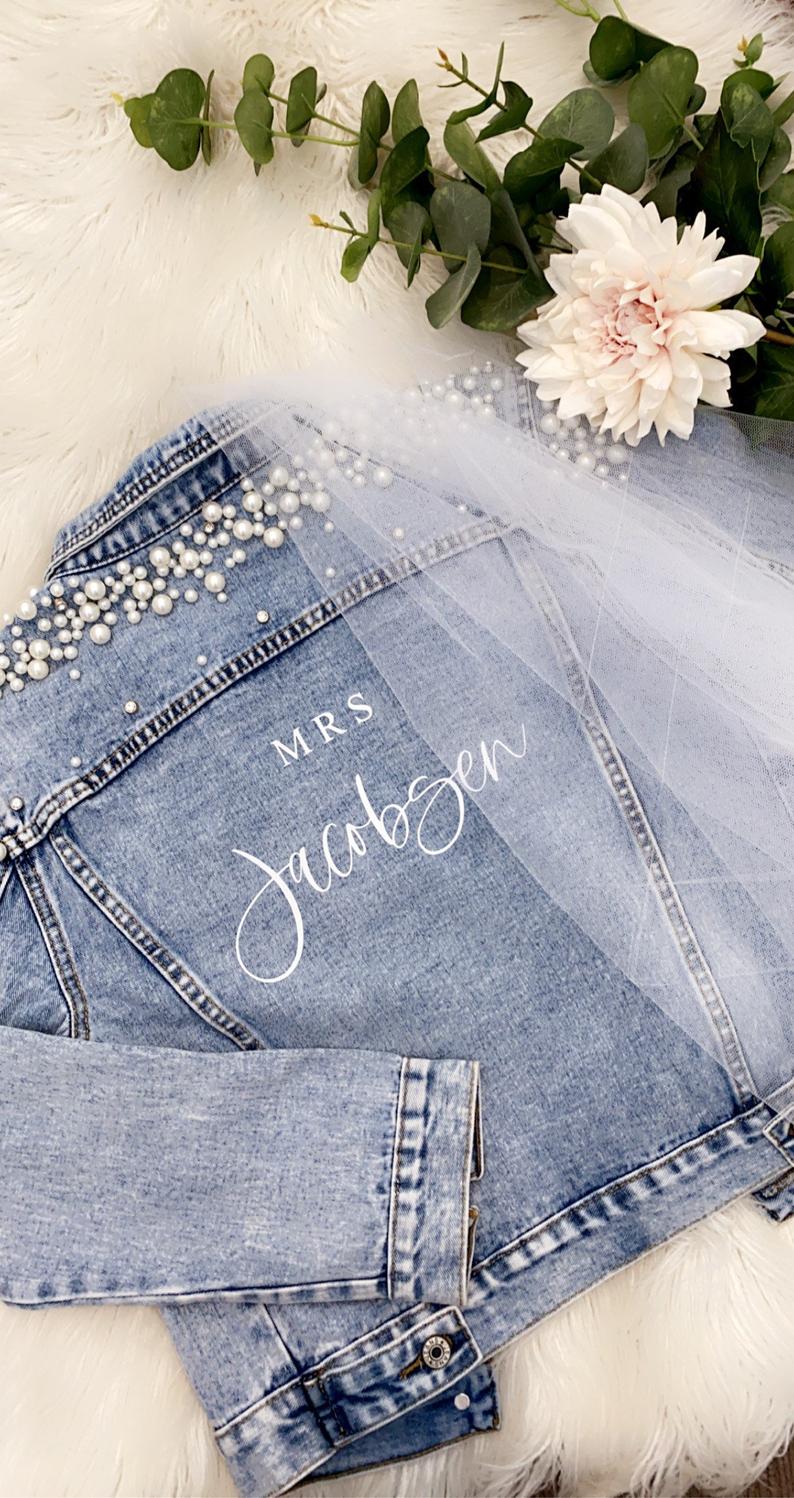 Gorgeous Luxe Denim Jacket with Pearl